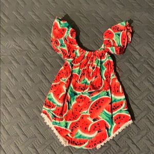 12m watermelon romper